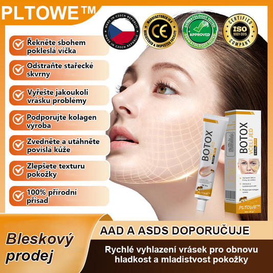 🔥🔥Vyrobeno a odesláno z Česká republika ✅ PLTOWE™ Botoxový včelím jedem odstranění vrásek krém - poslední den propagace 70% sleva