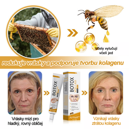 🔥🔥Vyrobeno a odesláno z Česká republika ✅ PLTOWE™ Botoxový včelím jedem odstranění vrásek krém - poslední den propagace 70% sleva