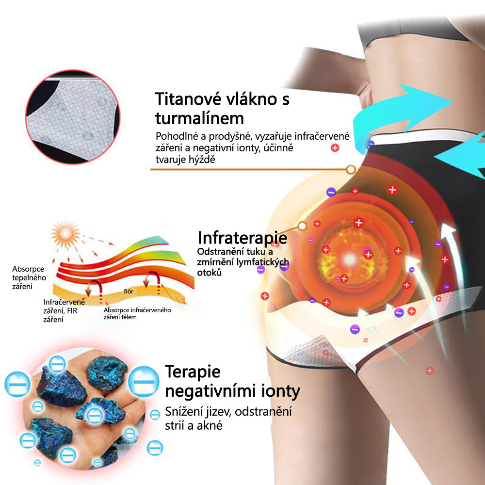 Sfrcord™ Tvarovací šortky z titanových vláken s turmalínem a samovýhřevem 🔥 Časově omezená nabídka – sleva až 80 %
