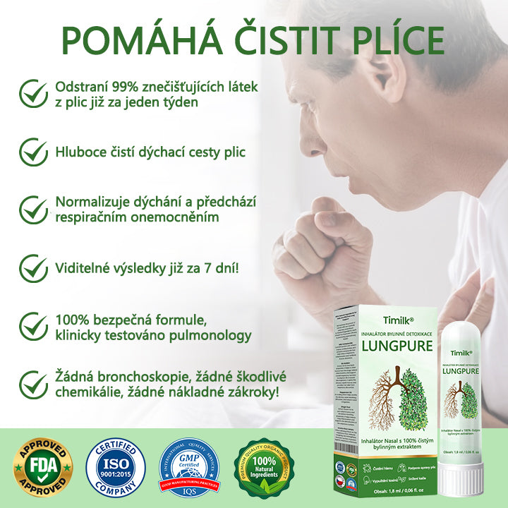 🍃【Oficiální značkový obchod】Timilk® Lung Čistý bylinný detoxikační inhalátor