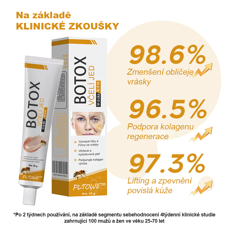 🔥🔥Vyrobeno a odesláno z Česká republika ✅ PLTOWE™ Botoxový včelím jedem odstranění vrásek krém - poslední den propagace 70% sleva
