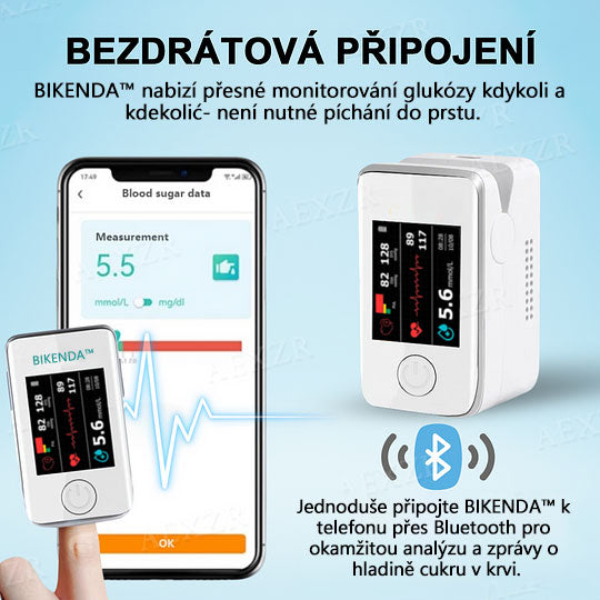 【Oficiální Vlajkový Obchod】Bikenda™ Přesné zařízení pro monitorování hladiny glukózy✨