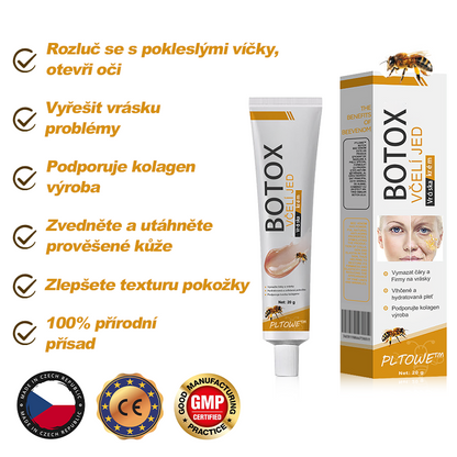🔥🔥Vyrobeno a odesláno z Česká republika ✅ PLTOWE™ Botoxový včelím jedem odstranění vrásek krém - poslední den propagace 70% sleva
