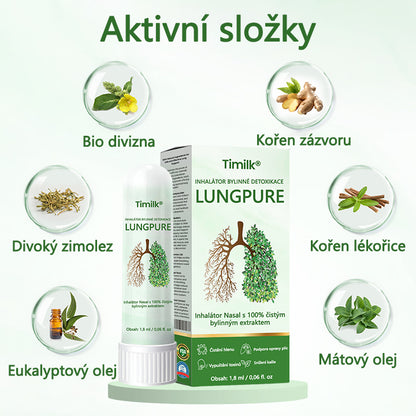 🍃【Oficiální značkový obchod】Timilk® Lung Čistý bylinný detoxikační inhalátor