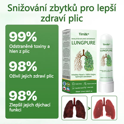 🍃【Oficiální značkový obchod】Timilk® Lung Čistý bylinný detoxikační inhalátor